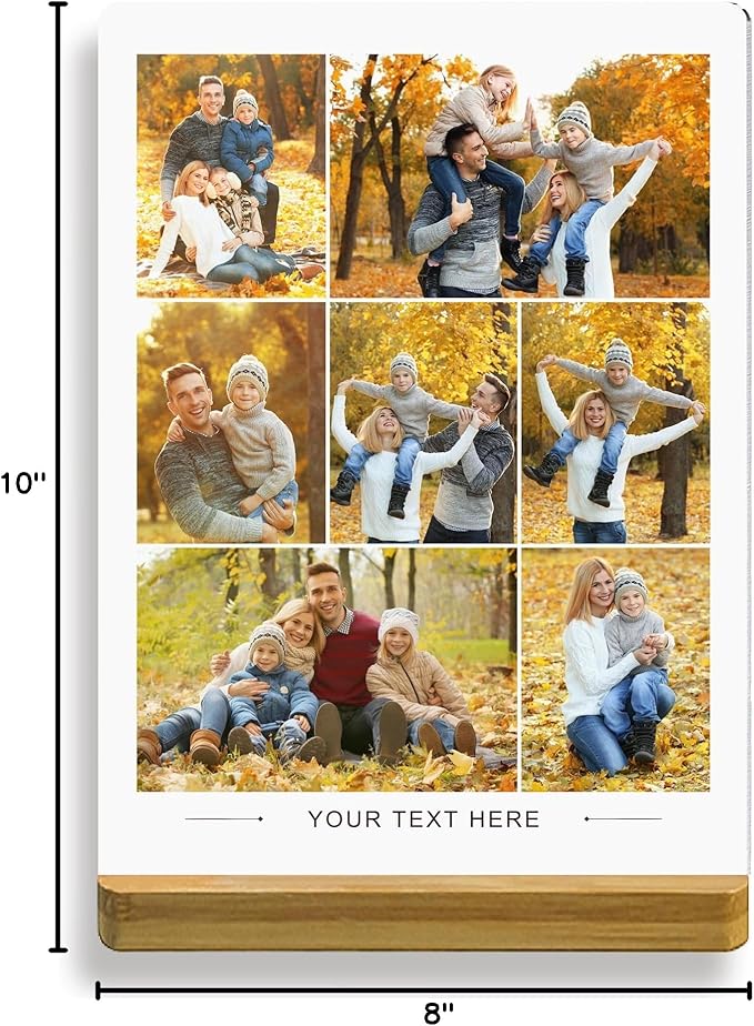 Custom Style Custom Metal Photo Prints,Customize Your own Picture Frame,Personalized Metal Picture Gift for Family and Lovers