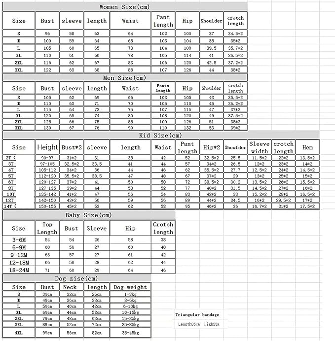 WephuPSho Christmas Family Matching Pajamas, Festive Xmas Jammies Sets for the Whole Family, Holiday Pjs Christmas