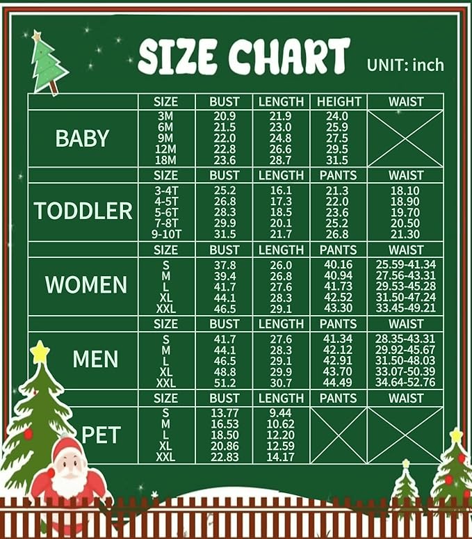 Family Christmas Pajamas Matching Sets Holiday Xmas Party Family Sleepwear Set Jammies for Couples
