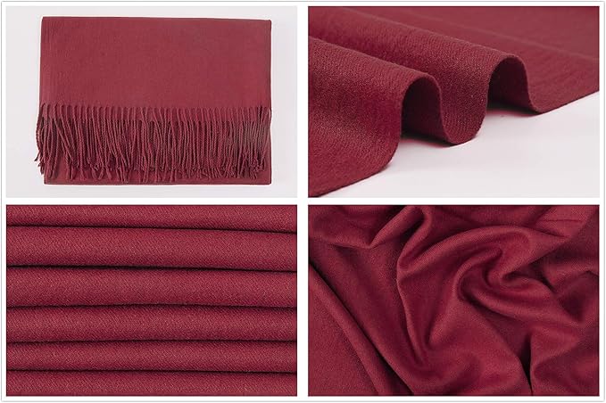 RIIQIICHY Women's Scarf Pashmina Shawls and Wraps for Evening Dress Bridesmaid Wedding Bridal Winter Warm Long Large Scarves