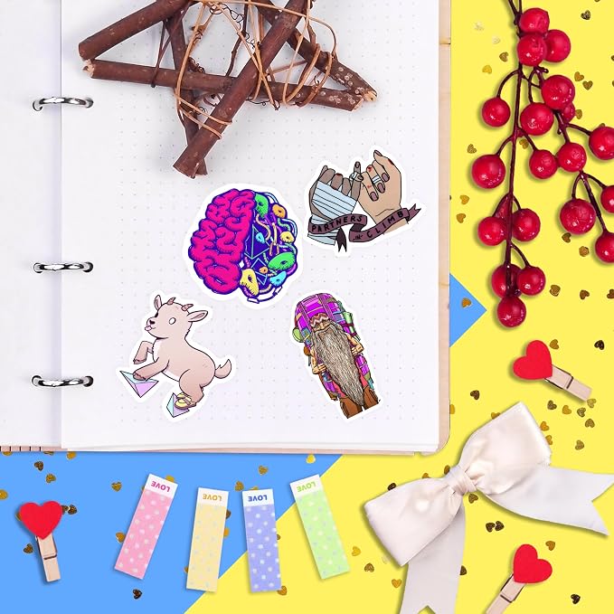 100Pcs Rock Climbing Stickers for Water Bottle and Laptop - Rock Climbing Party Supplies & Decorations, Waterproof Vinyl Decals, Adventure and Sport Stickers, Gifts for Women & Men