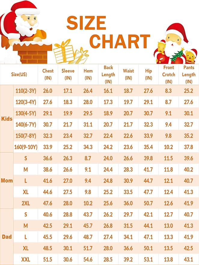 Ekouaer Family Matching Pajamas Christmas Sleepwear Long Sleeve Sleep Shirt with Plaid Pants Soft Loungewear Pjs Set S-XXL