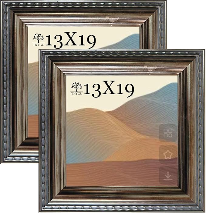 8x8 Picture Frame 4 set Ornate Vintage Picture Frames Gold for Wall Display, Gold 8 by 8 Frame for Wall home best gift
