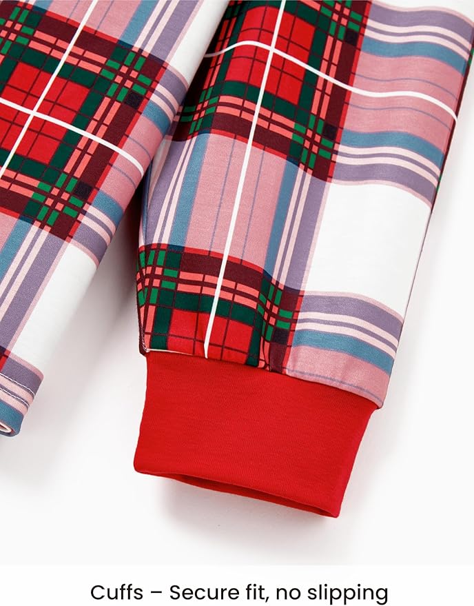 PATPAT Christmas Family Matching Pajama Sets Includes Christmas Socks - Perfect for Family Photos & Holiday Celebrations