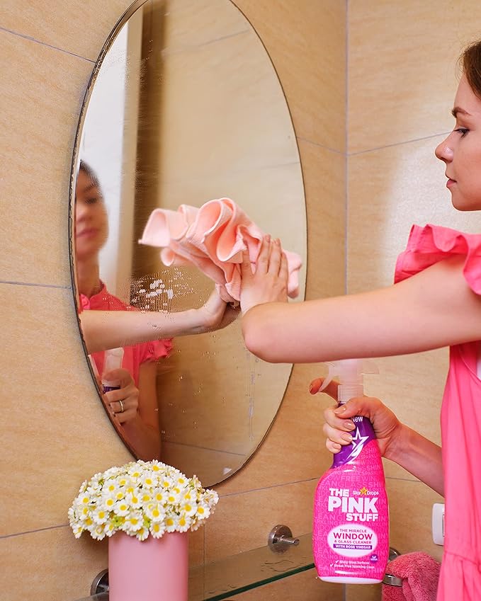 Stardrops The Pink Stuff Multi-Purpose Spray, Window & Glass Cleaner, and Bathroom Foam Spray Bundle – All-in-One Home Cleaning Solution (3-Pack)