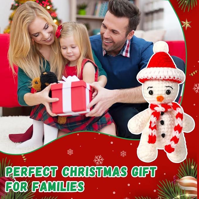 Little Snowman Buddy, Secret Santa Gifts for Xmas Party Decor | Mini snowman desk buddy, a cute Christmas gift, stocking stuffer and festive collectible for everyone