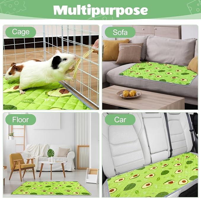 Unicorn Catcher 2 Pack Washable Guinea Pig Cage Liner, Waterproof Bedding | Reusable Absorbent Bedding For Rabbits, Hamsters, And Hedgehogs With A Leak-Proof Design To Keep Cages Dry And Clean