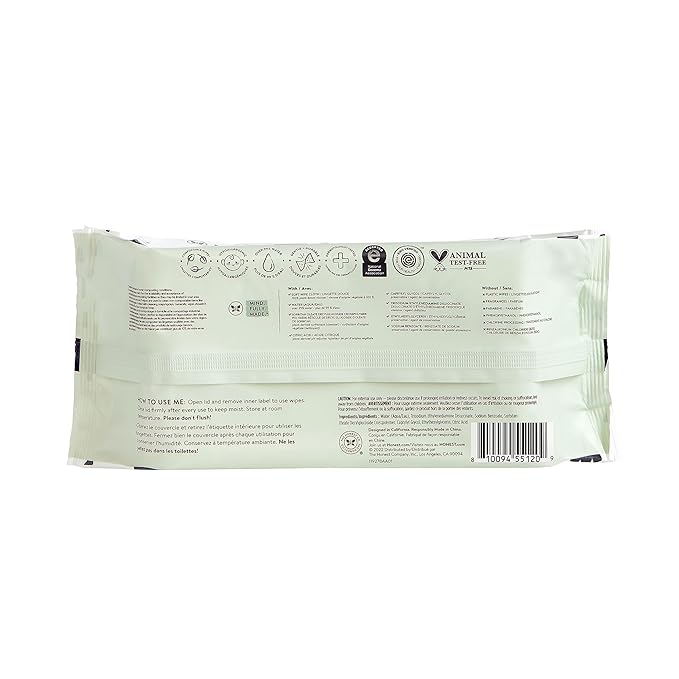 The Honest Company Clean Conscious Multi-Use Wipes Hypoallergenic and Unscented for Sensitive Baby Skin Over 99% Water Compostable Plant Based Pattern Play 60 Count