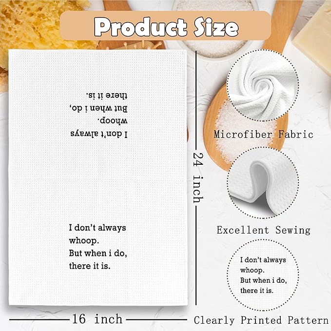 Funny Kitchen Towels Decor, Sarcastic Gift Dish Hand Towel 16x24 Inches, Funny Dish Towels with Sayings Decorative Absorbent Dishcloths Tea Towels for Kitchen Decor