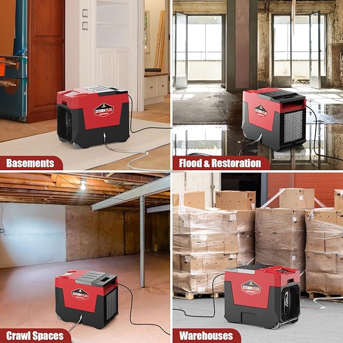 ARGENDON Commercial Dehumidifier with Pump 180PPD Dehumidifier Basement Suit for 2,300 Sq.Ft Space with Drain Hose for Crawl Spaces, Industry Use, Garage, Whole House, limited 5-Year-Warranty