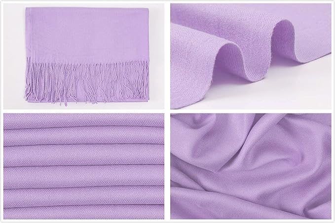 RIIQIICHY Women's Scarf Pashmina Shawls and Wraps for Evening Dress Bridesmaid Wedding Bridal Winter Warm Long Large Scarves