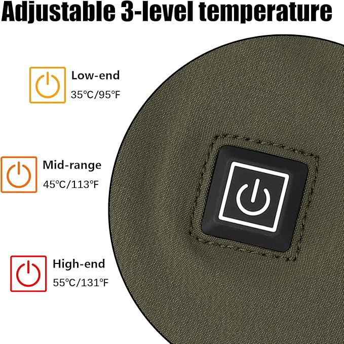 PETAC GEAR Tactical Hand Warmer,Portable Drop Hanger Waist Handwarmer Pouch for Hunting Golf Camping Fishing, Hiking, Football Winter Outdoor Field Survival.