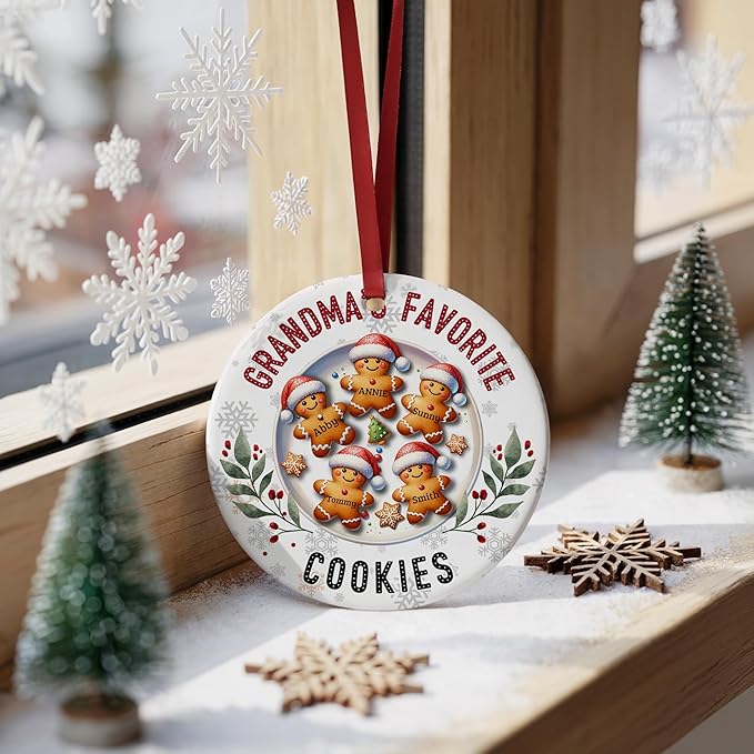 Personalized Christmas Ornament 2025 Personalized My First Christmas Ornaments Picture & Name Gift for New Mom, Dad, Grandson or Granddaughter Christmas Tree Keepsake Gift