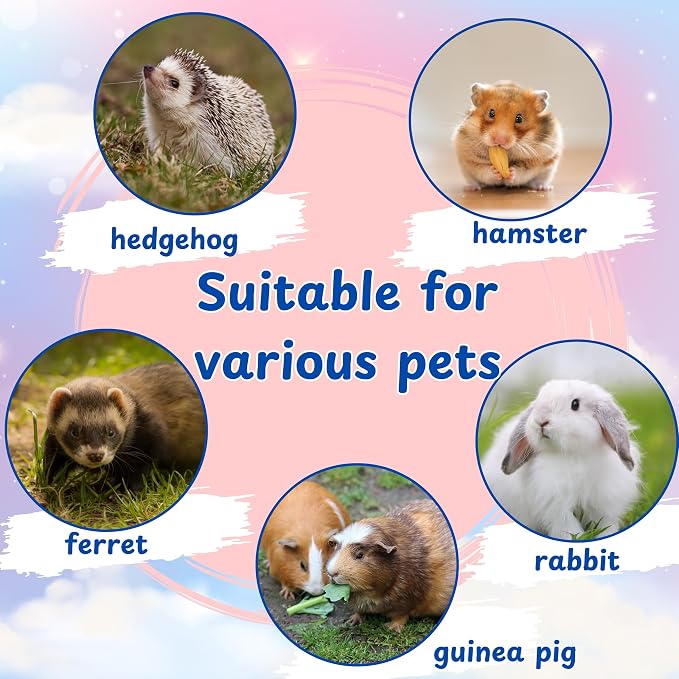 Toys for Hedgehogs Hideout Tunnel with Bell Ball, Hedgehog Hideout with Toys, Hedgehog Tunnel and Bell Balls Toy, Small Animal Hideouts Tubes Toy, Hedgehogs Accessories (Pink, 21.65 * 6.29in)