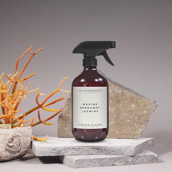 ENVIRONMENT Inspired by 5-Star Resort RC Surface Cleaner, 16oz Luxury Surface Cleaner (Marine | Bergamot | Jasmine) Home Essentials, Scented Cleaning Products, Vegan & Cruelty-Free