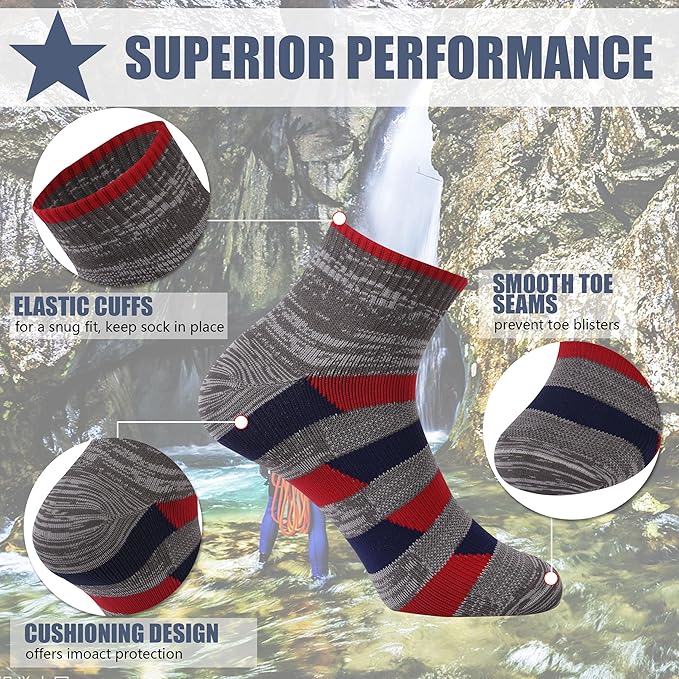 Waterproof Socks Neoprene Unisex Breathable Outdoor Sports Hiking Fishing Wading Crew/Ankle Socks