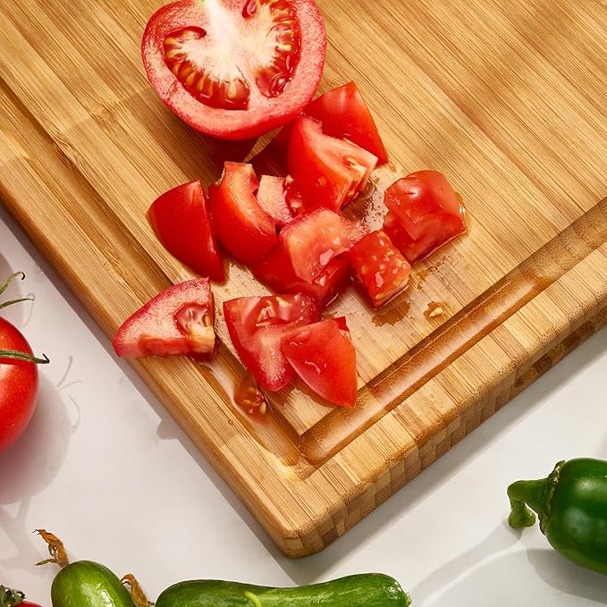 AWESOMETIK Engraved Bamboo Cutting Board – Personalized Charcuterie Board for Brides, Parents, Couples & Special Occasions