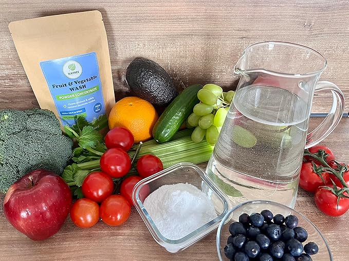 Fruit and Vegetable Wash - All Natural, Organic - Powder Concentrate 1 lb (Pack of 2)