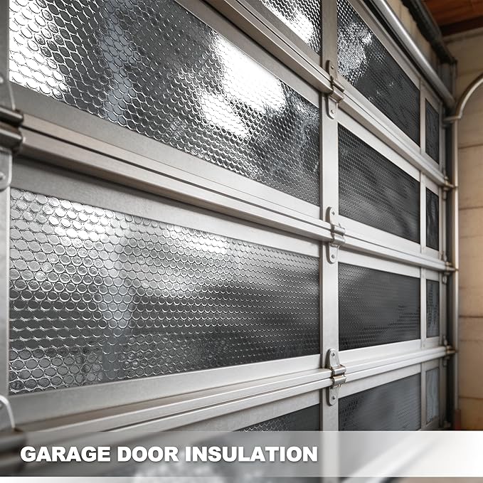 Window Insulation for Summer Heat,Bubble Reflective Insulation Roll 16" x 10 FT, Reflective Window Film Heat Blocker, Garage Insulation, RV Window Insulation.