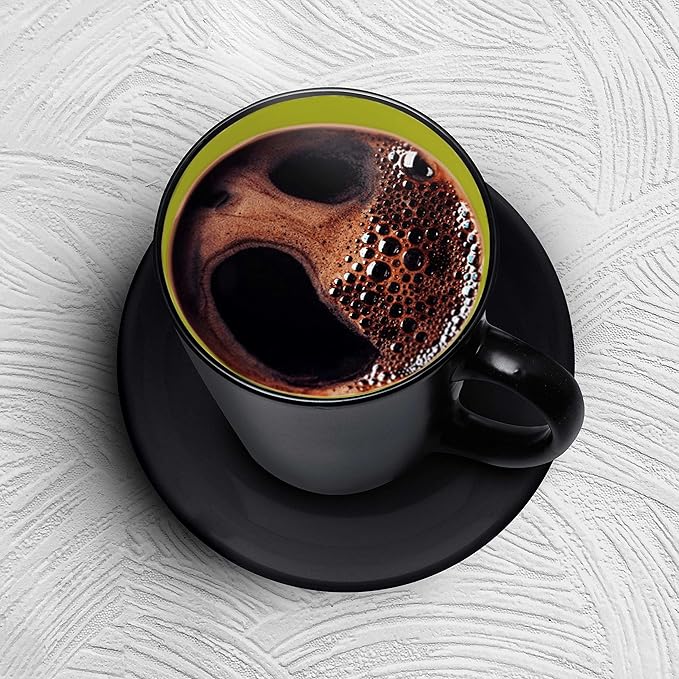 Custom Ceramic Coffee Latte Mugs 12 oz. Set of 50, Personalized Bulk Pack - Perfect for Coffee, Tea, Espresso, Hot Cocoa, Other Beverages - Lime Green