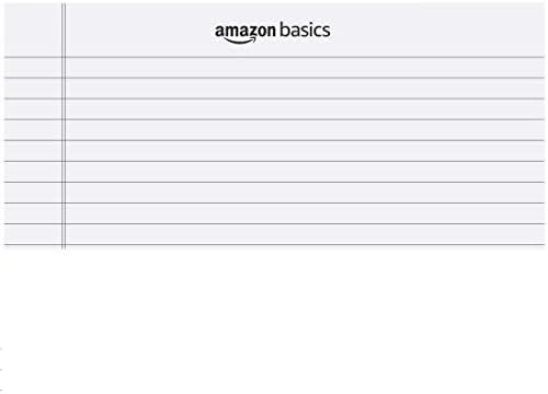 Amazon Basics Legal/Wide Ruled 8-1/2 by 11-3/4 Legal Pad, White, 600 Count (12 Pack of 50 Sheets)