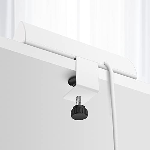 Jgstkcity Desk Clamp Power Strip,40W Total Fast Charging Station,2 PD 20W USB C Ports,Desk Edge Mount Surge Protector for Home, Office,3 Outlets,Fit 1.96" Tabletop Edge,ETL Listed,White