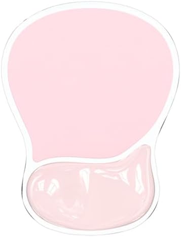 DEMON CHEST ErgoComfort Gel Wrist Rest Mouse Pad-Ergonomic Office Mousepad with Wrist Support-Non-Slip, Design Desk Accessories Mat for Home&Game Decor (06Pink T)