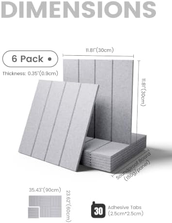 Fluxynara 36" x 24" Large Felt Bulletin Board, Soft Gray