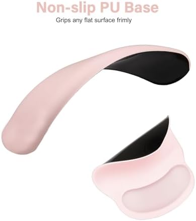 MOSISO Wrist Rest Support for Mouse Pad&Keyboard Set, Chalk Pink