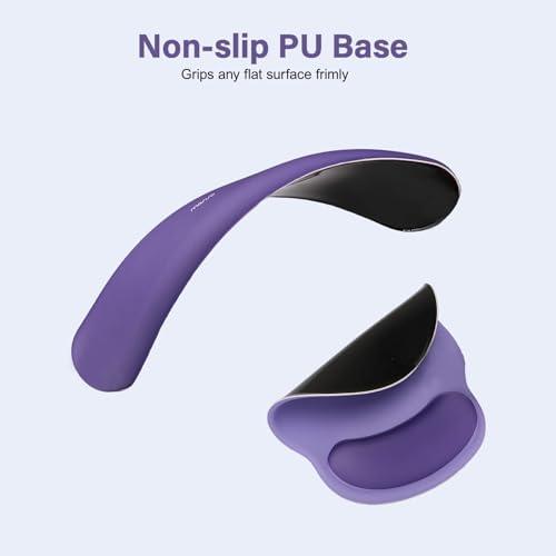 MOSISO Wrist Rest Support for Mouse Pad&Keyboard Set, Imperial Purple