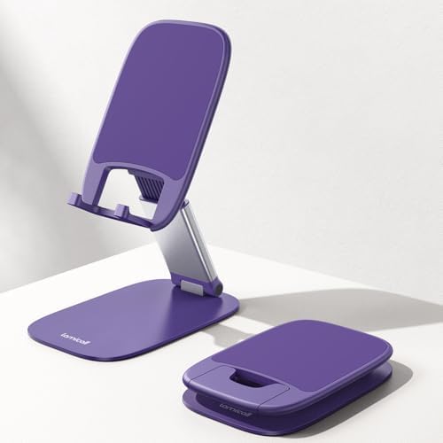 Lamicall Ultra-Thin Phone Holder for Desk, Purple Office Desk Accessories