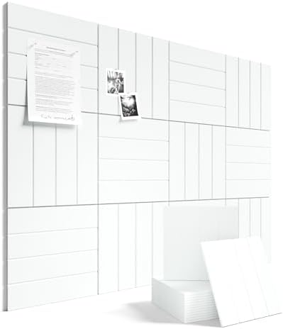 Fluxynara 48" x 36" Large Felt Bulletin Board, Cold White