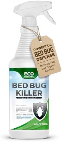 Eco Defense Bed Bug Killer Spray for Mattress, Furniture, and Home Use