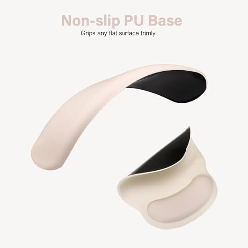 MOSISO Wrist Rest Support for Mouse Pad&Keyboard Set, Apricot