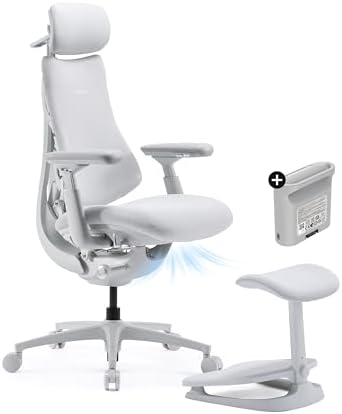 LiberNovo Omni PRO Dynamic Ergonomic Office Chair, Built-in Fan, 45cm