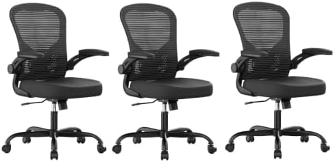 Synorla Office Chair|Ergonomic Desk Chairs (Pack of 3)