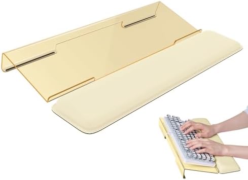 Laborio Computer Keyboard Wrist Rest, Keyboard Riser Stand for Desk(Beige)