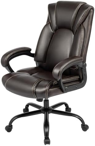 Executive Office Chair with Spring Cushion,Hydrolysis-Resistant Leather