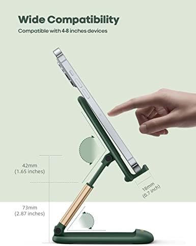 Lamicall Green Cell Phone Holder, Desk Accessories, Cellphone Stand
