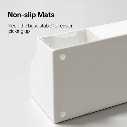 HBlife Acrylic Desk Organizer with Drawer, Pen & Pencil Holder, Multifunctional Desktop Caddy for Office Supply and Organization (White, 2 Pack)