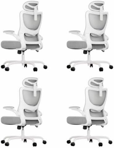 Marsail Ergonomic Office Chair with 3D Armrests, Pack of 4