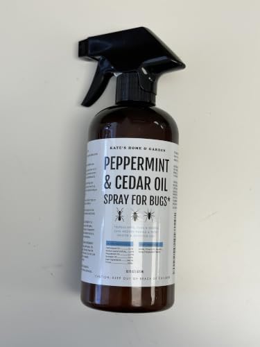Kate's Home & Garden Peppermint Oil Spray for Bugs, Ants, Spiders (16oz)