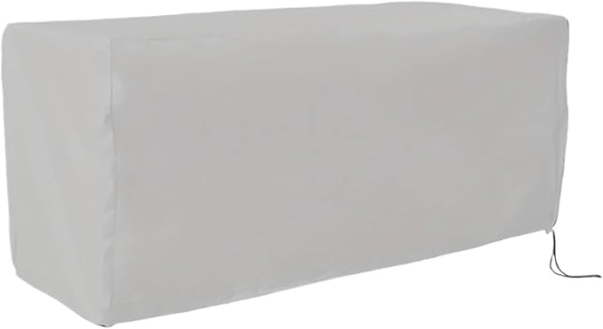 1pc Outdoor Terrace Box Cover, Deck Weatherproof Furniture Protective Protection(Black,130x60x71cm)