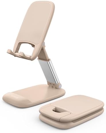 Lamicall Khaki Phone Holder for Desk, Cellphone Stand