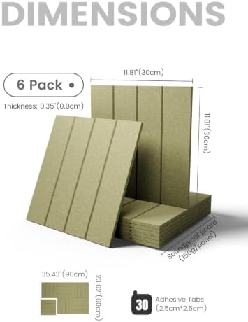 Fluxynara 36" x 24" Large Felt Bulletin Board, Olive Green