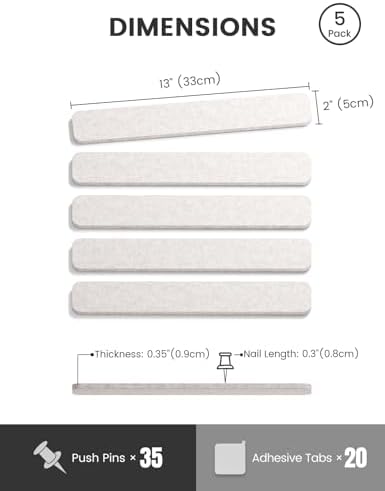 Fluxynara 13" x 2" Felt Wall Panels, Oatmeal