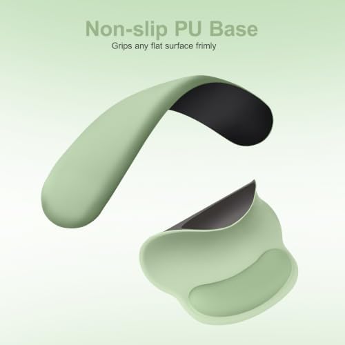 MOSISO Wrist Rest Support for Mouse Pad&Keyboard Set, Laurel Green