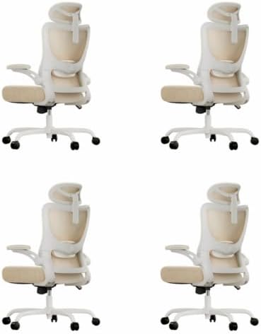 Marsail Ergonomic Office Chair with 3D Armrests, Pack of 4