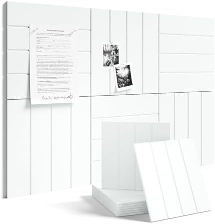 Fluxynara 36" x 24" Large Felt Bulletin Board, Cold White