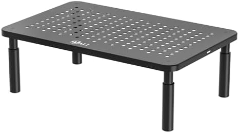 WALI Computer Monitor Stand for Desk, Adjustable Laptop Riser, up to 44 lbs